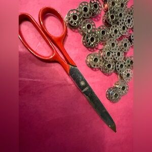 Vintage Pinking Shears & Bobbins